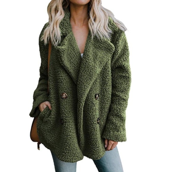 Jackets & Blazers - Women's Fleece Open Front Cardigan Coat